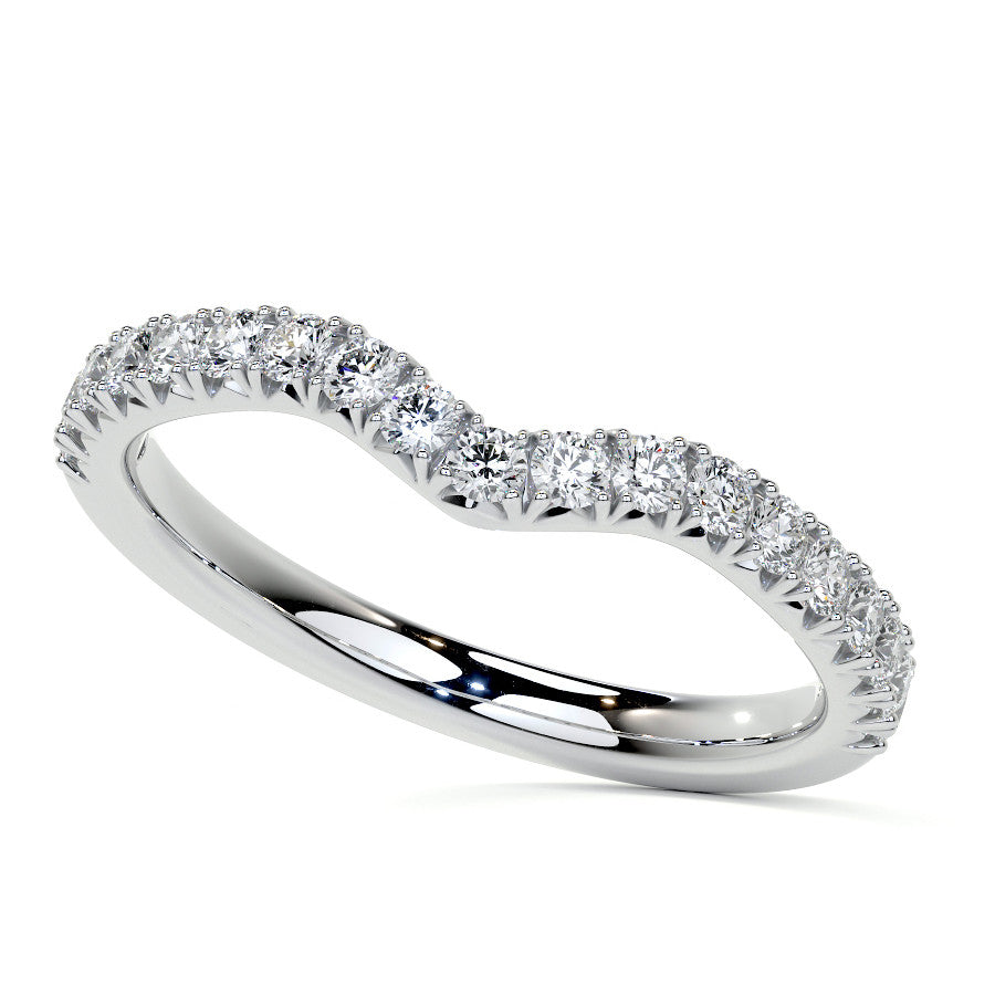 Round Woven Moissanite Engagement Ring