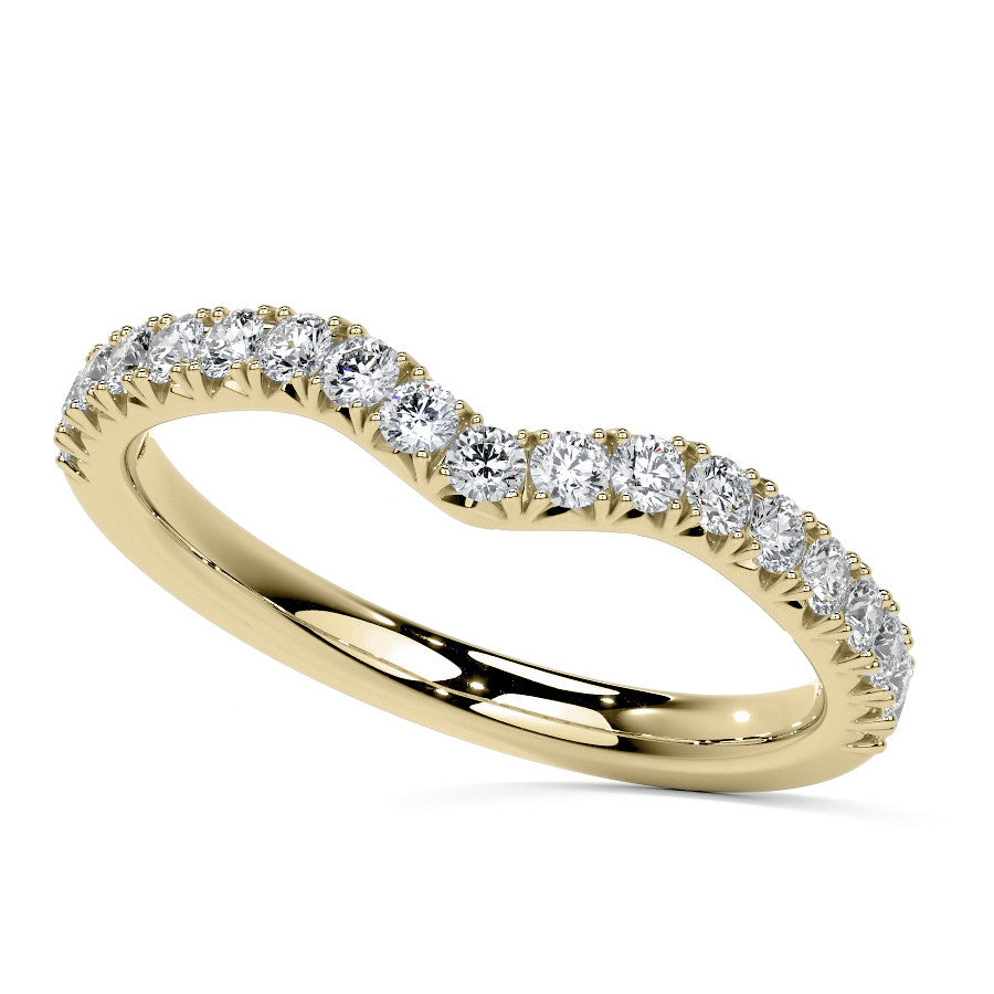 Round Woven Moissanite Engagement Ring