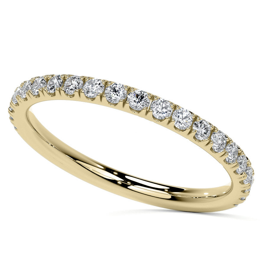Geometric Halo Oval Moissanite Cathedral Engagement Ring