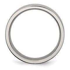 Titanium Brushed Center 6mm Grooved Band