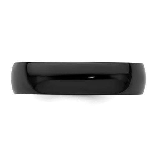 Black Zirconium Polished 6mm Band