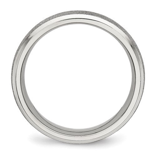 Stainless Steel Polished Laser Cut 6mm Band