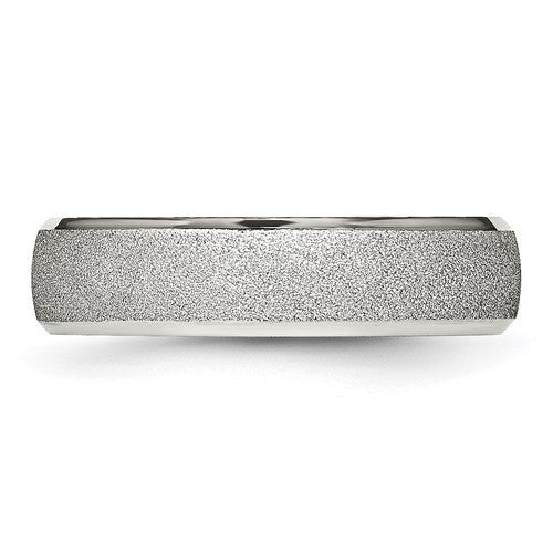 Stainless Steel Polished Laser Cut 6mm Band