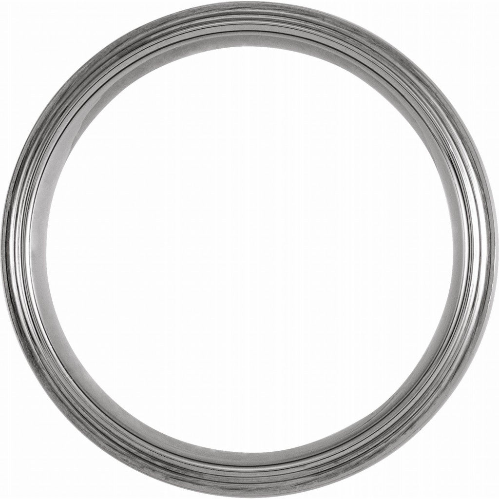 Tungsten 8mm Double Edge Band