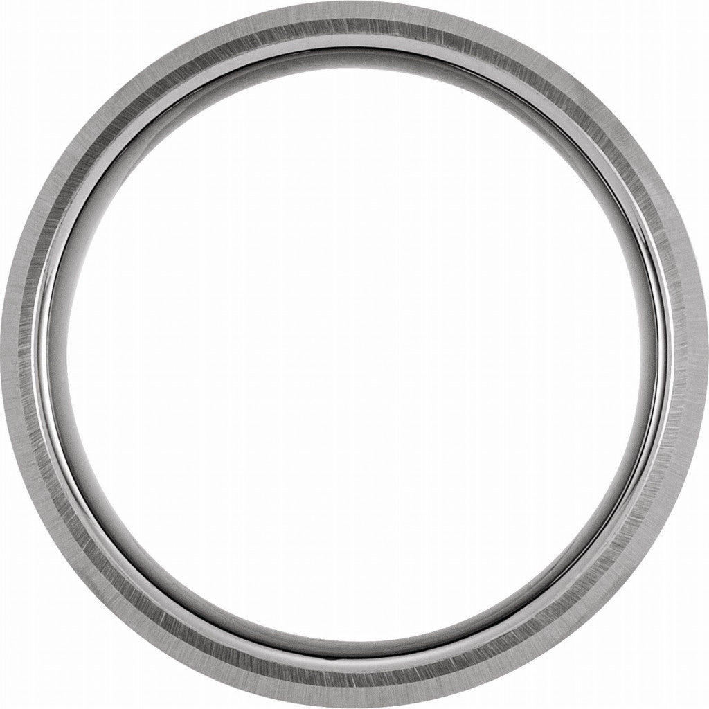 Tungsten 8mm Knife Edge Band with a Satin Finish