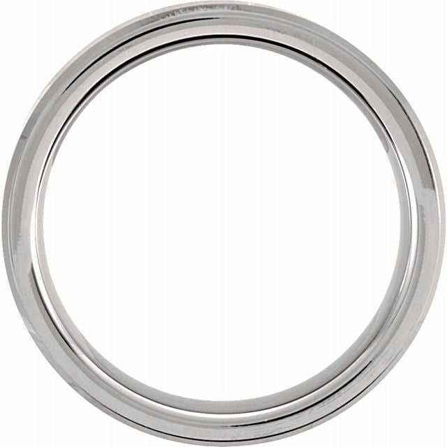 Tungsten 6mm Beveled-Edge Band