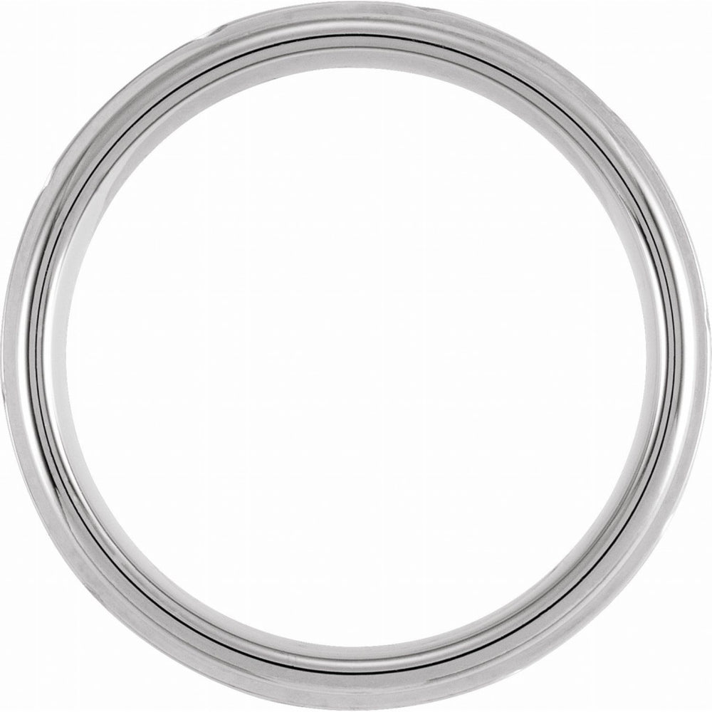 Tungsten 7mm Grooved Band with a Satin Finish