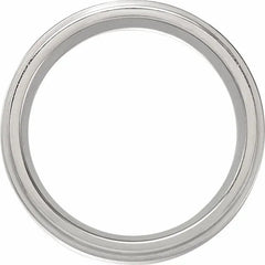 Titanium 5 mm Raised Flat Oxidized Band