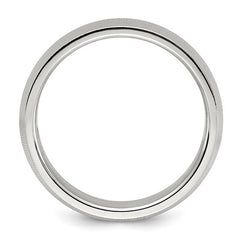 Titanium Polished and Textured 6mm Band