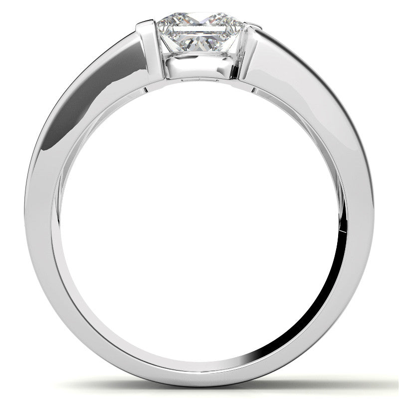 Princess Mens Moissanite Ring