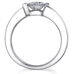 7.5mm, 1.5ct Round Mens Moissanite Ring