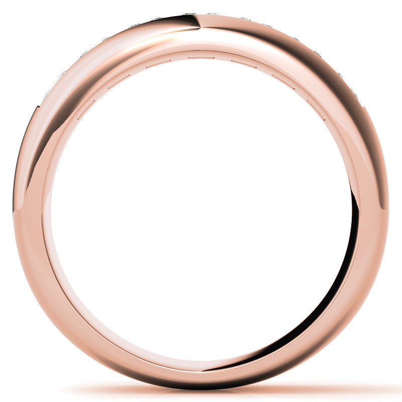 3.5mm, 1.96ct Square Channel Mens Moissanite Ring