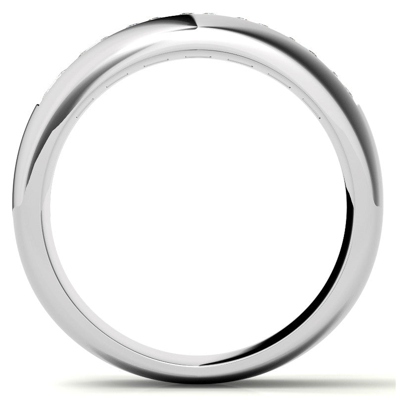 3.5mm, 1.96ct Square Channel Mens Moissanite Ring