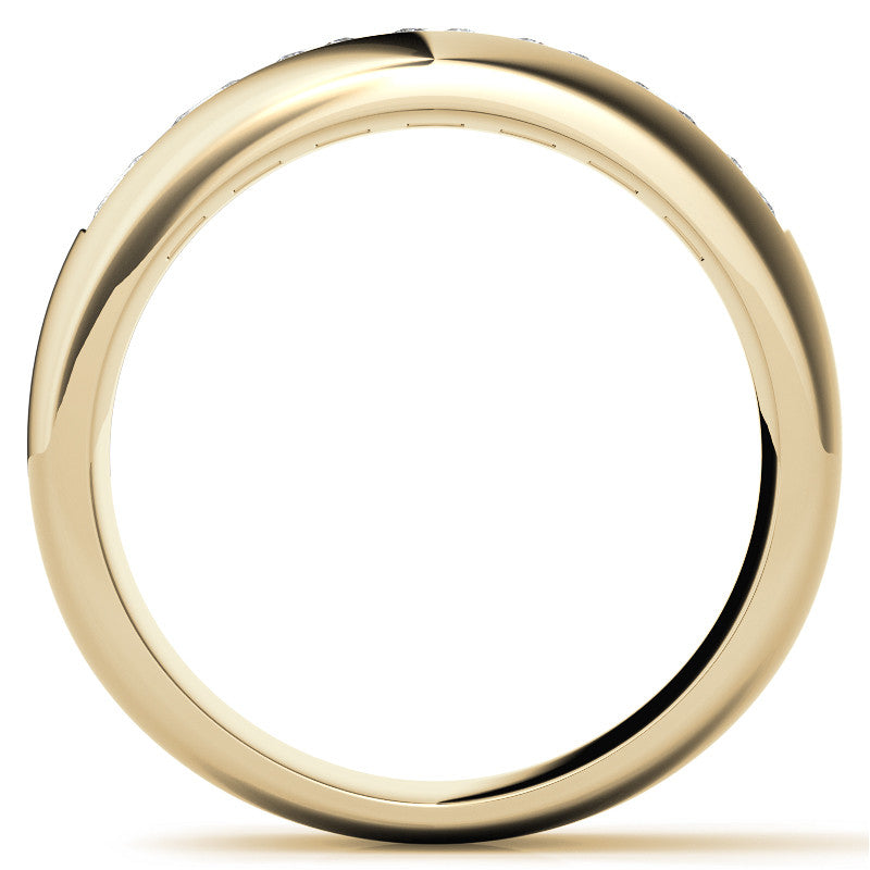 3.5mm, 1.96ct Square Channel Mens Moissanite Ring