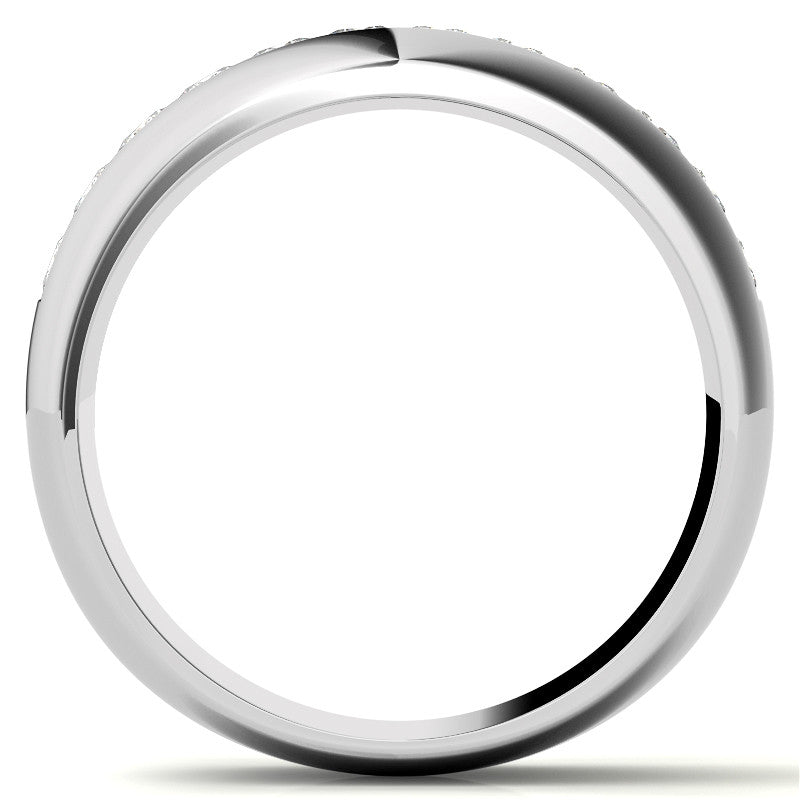 2.5mm, 1.56ct Square Channel Mens Moissanite Ring