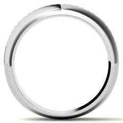 2.5mm, 1.56ct Square Channel Mens Moissanite Ring