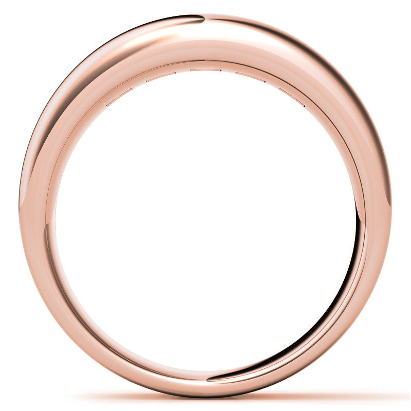 4mm, 2.15ct Square Channel Mens Moissanite Ring