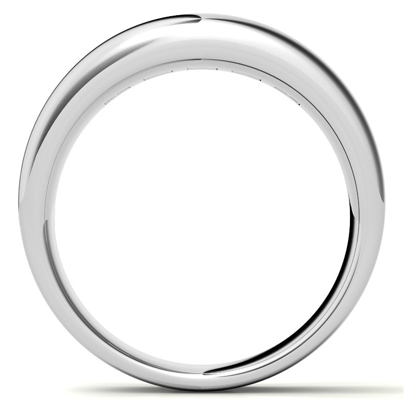4mm, 2.15ct Square Channel Mens Moissanite Ring