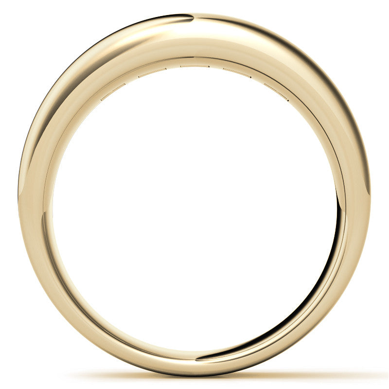4mm, 2.15ct Square Channel Mens Moissanite Ring