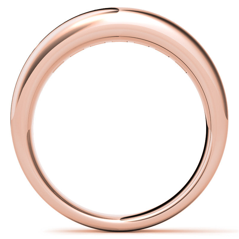 3.5mm, 1.96ct Square Channel Mens Moissanite Ring