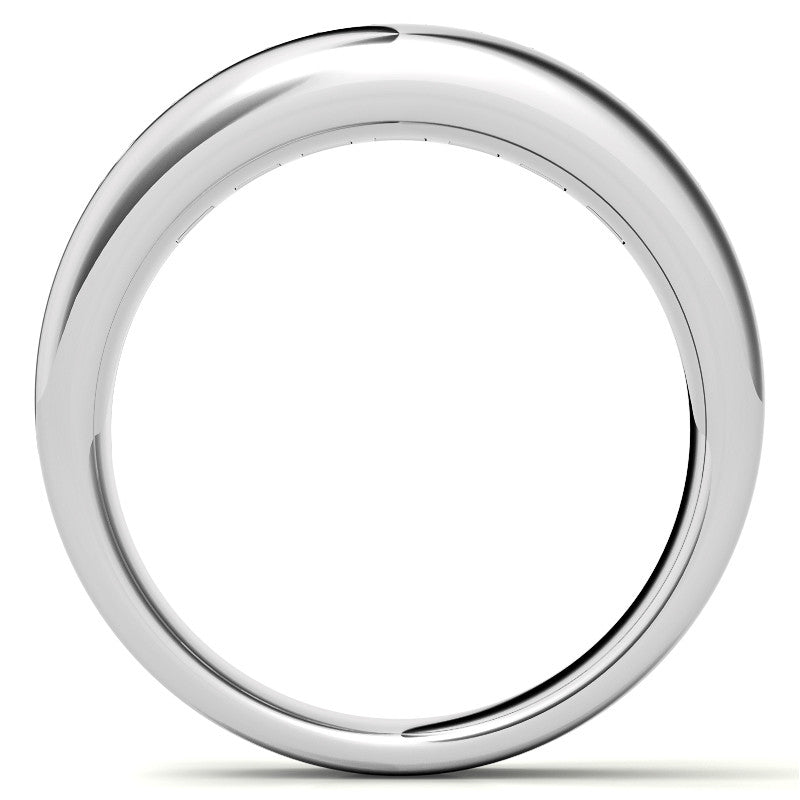 3.5mm, 1.96ct Square Channel Mens Moissanite Ring