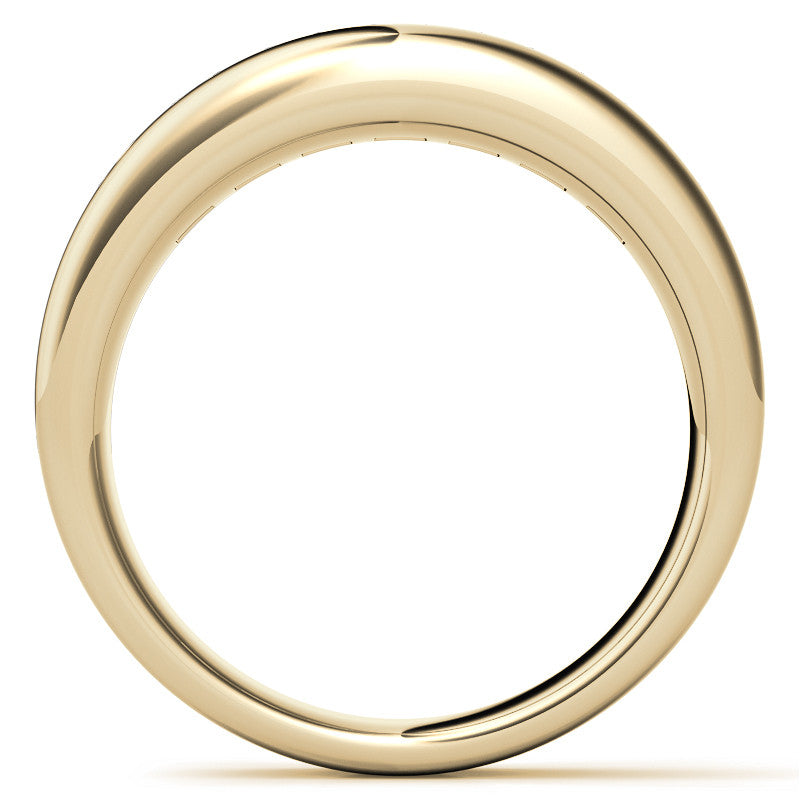 3.5mm, 1.96ct Square Channel Mens Moissanite Ring