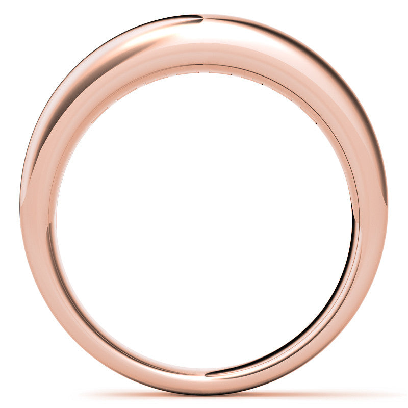 3mm, 1.44ct Square Channel Mens Moissanite Ring