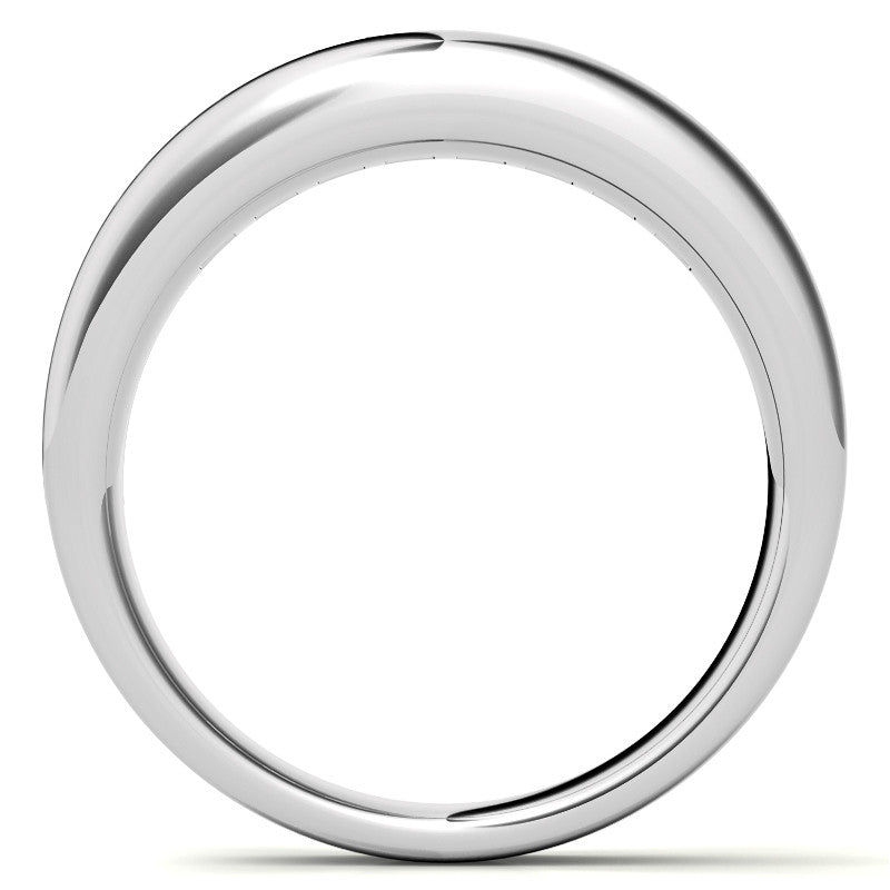 3mm, 1.44ct Square Channel Mens Moissanite Ring