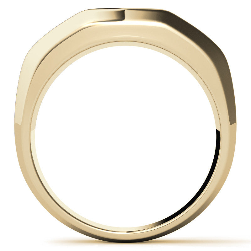 4mm, 1.5ct Round Channel Mens Moissanite Ring