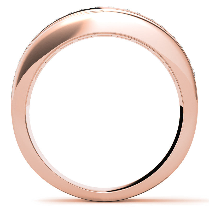 2.5ct Square Channel Mens Moissanite Ring
