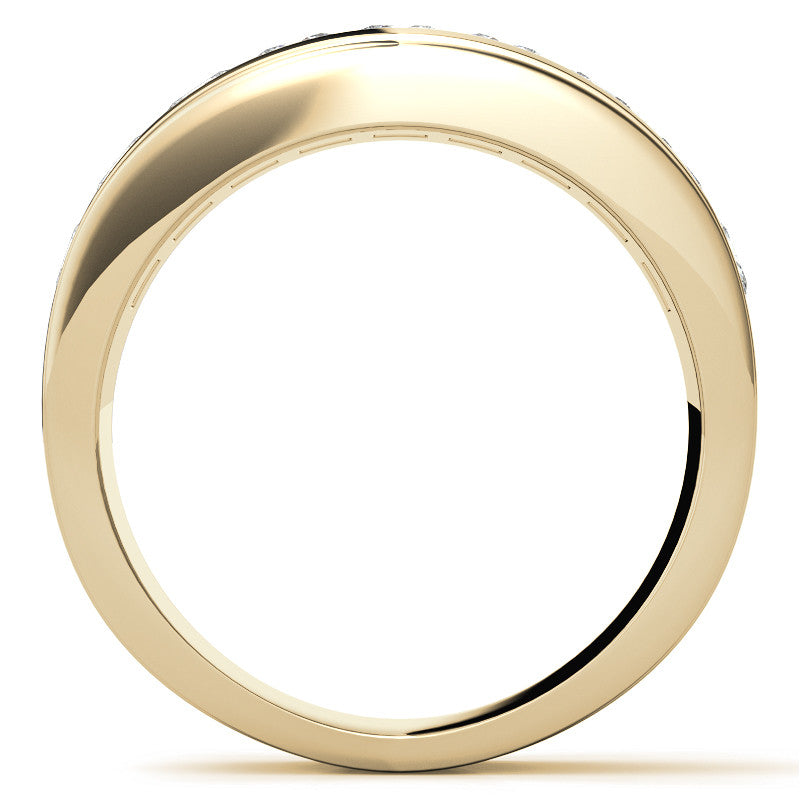 2.5ct Square Channel Mens Moissanite Ring