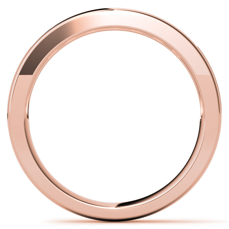 3mm Square Channel Mens Moissanite Ring