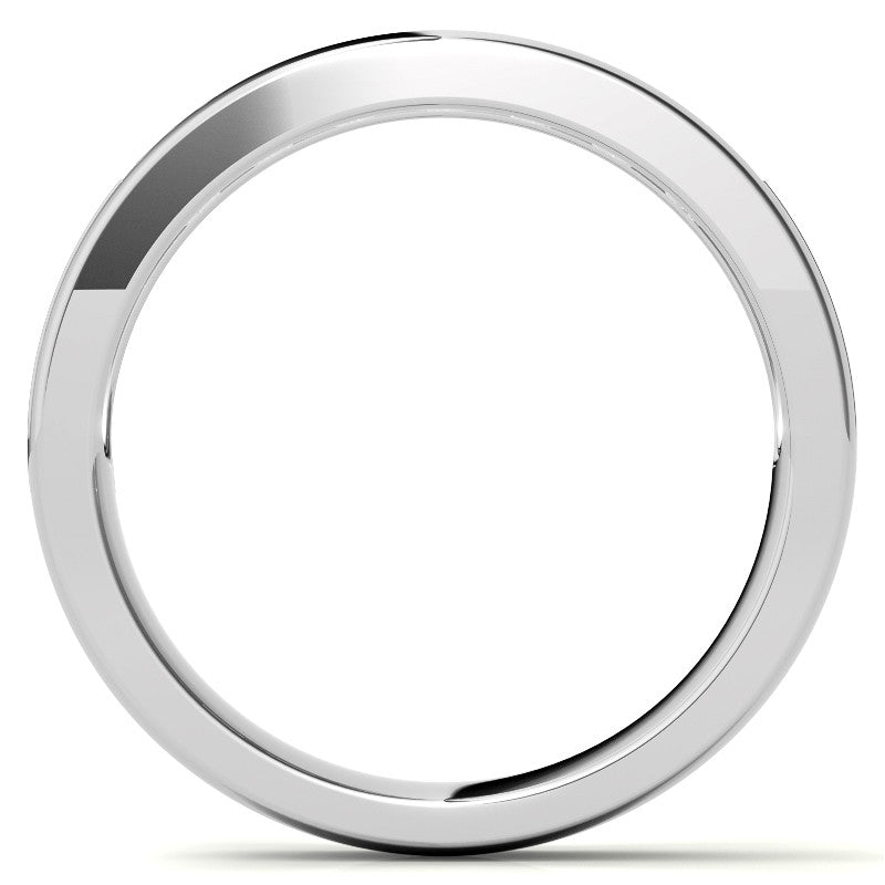 3mm Square Channel Mens Moissanite Ring