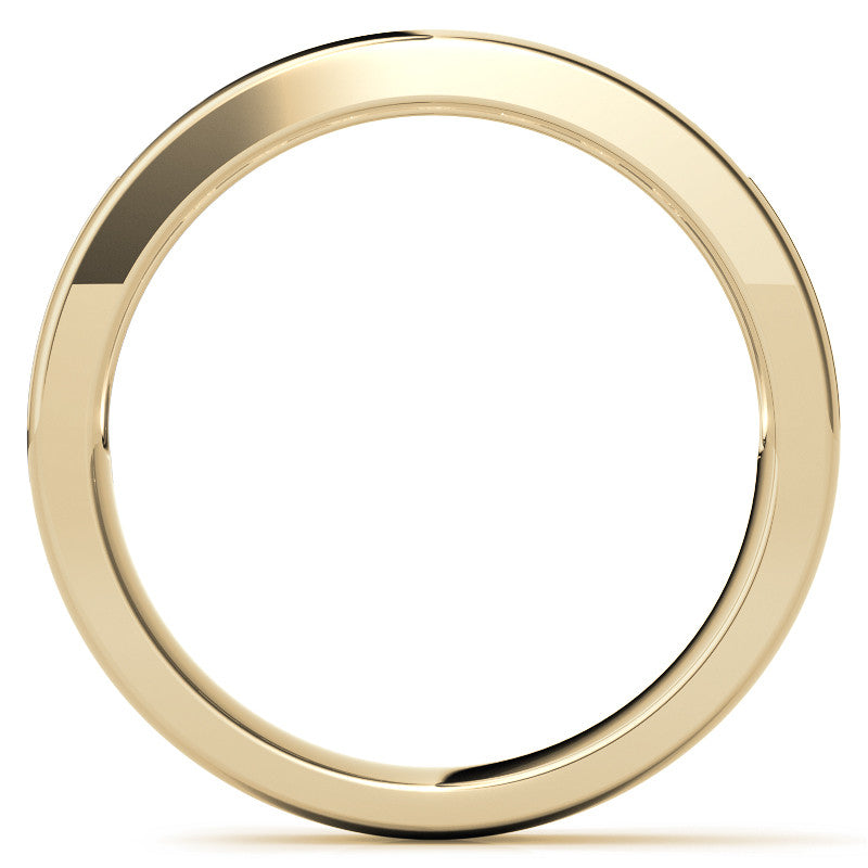 3mm Square Channel Mens Moissanite Ring