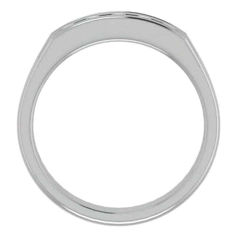 3mm/0.5ct Round Channel Set Moissanite Mens Band
