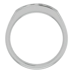 3mm/0.5ct Round Channel Set Moissanite Mens Band