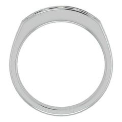 3.5mm/0.75ct Round Channel Set Moissanite Mens Band