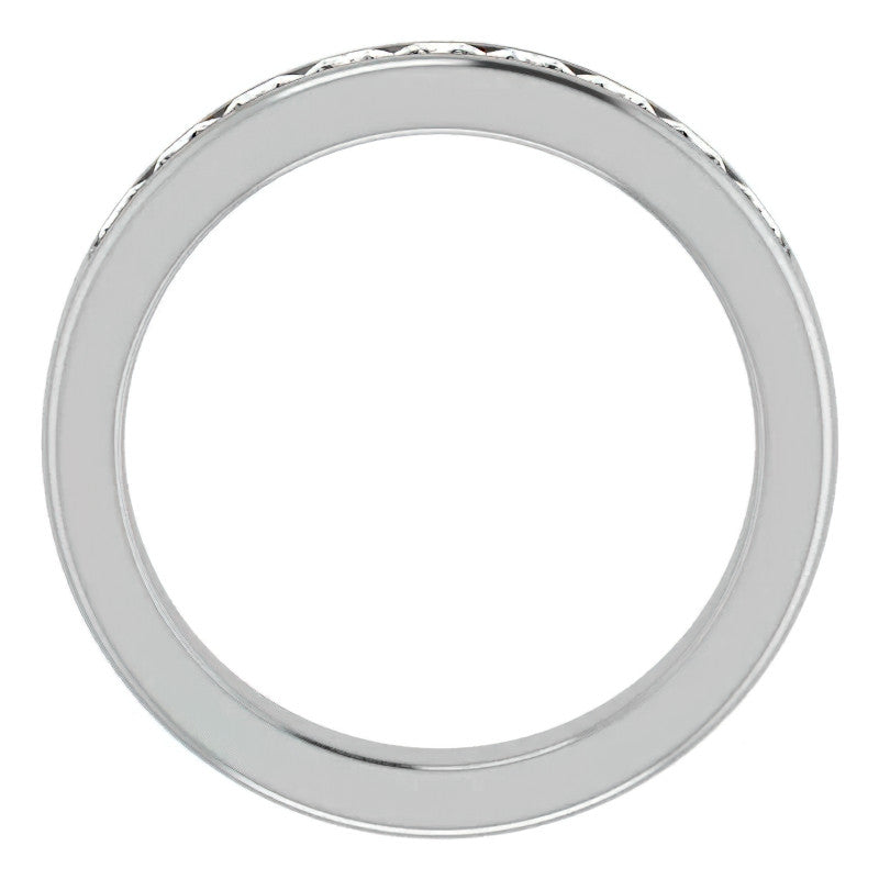 3mm/1.62ct Princess Channel Set Moissanite Mens Band