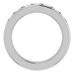 4mm/2.87ct Princess Channel Set Moissanite Mens Band