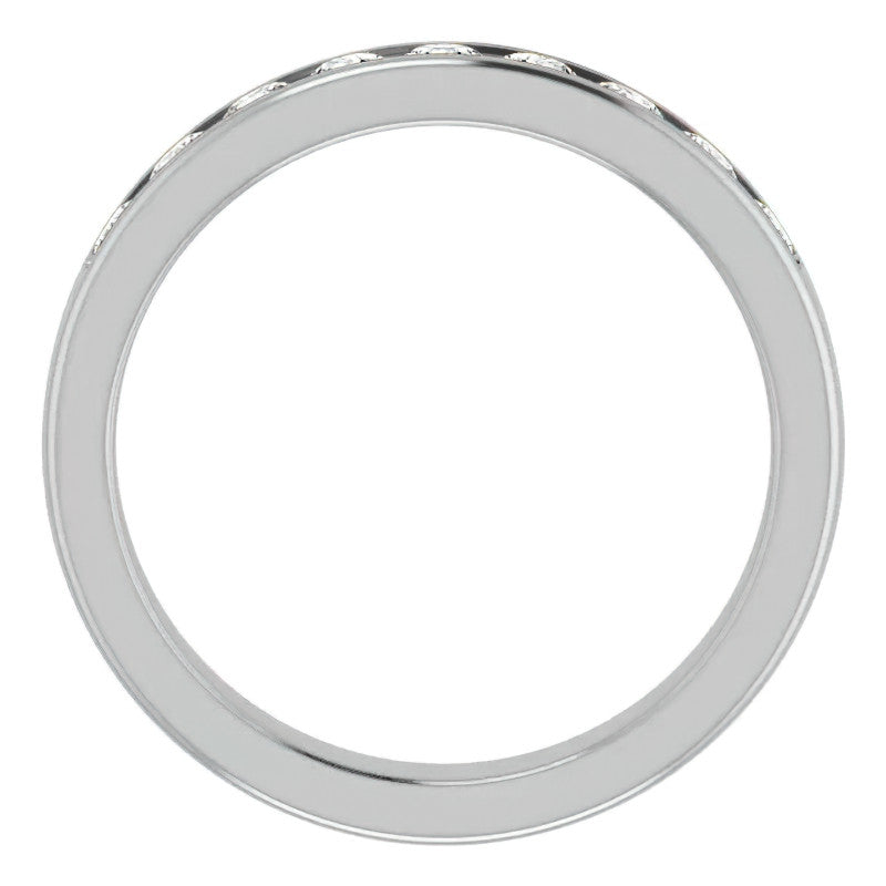 3mm/0.90ct Round Channel Set Moissanite Mens Band