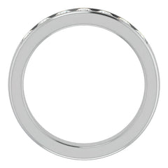 3.5mm/1.05ct Round Channel Set Moissanite Mens Band