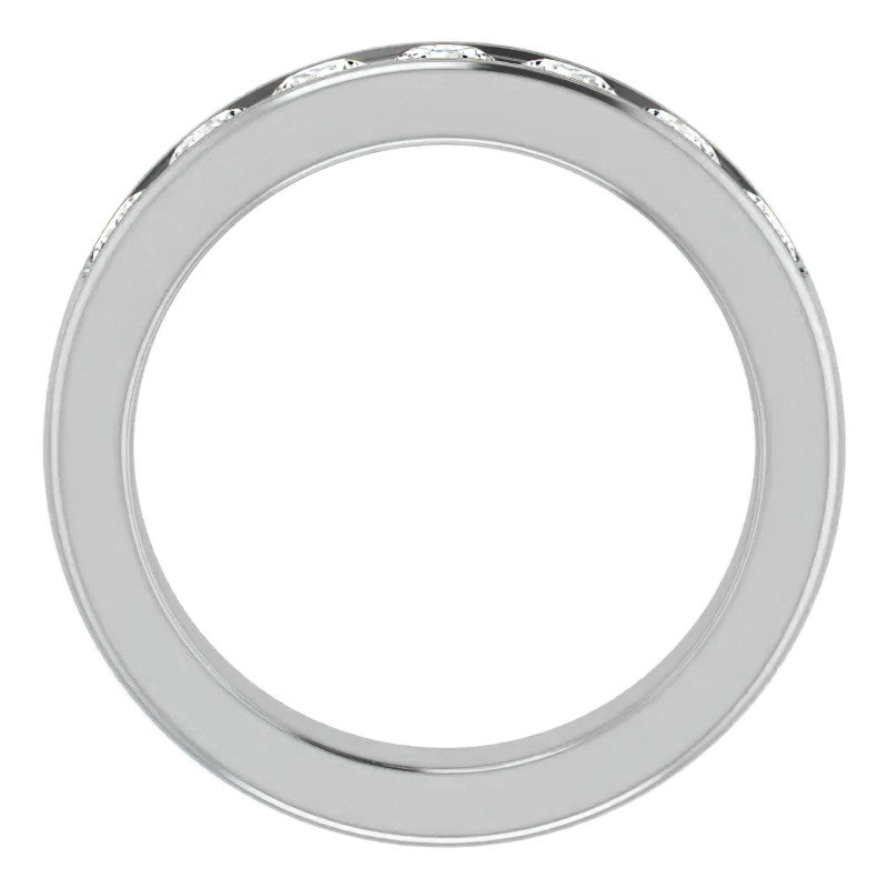 4mm/1.75ct Round Channel Set Moissanite Mens Band