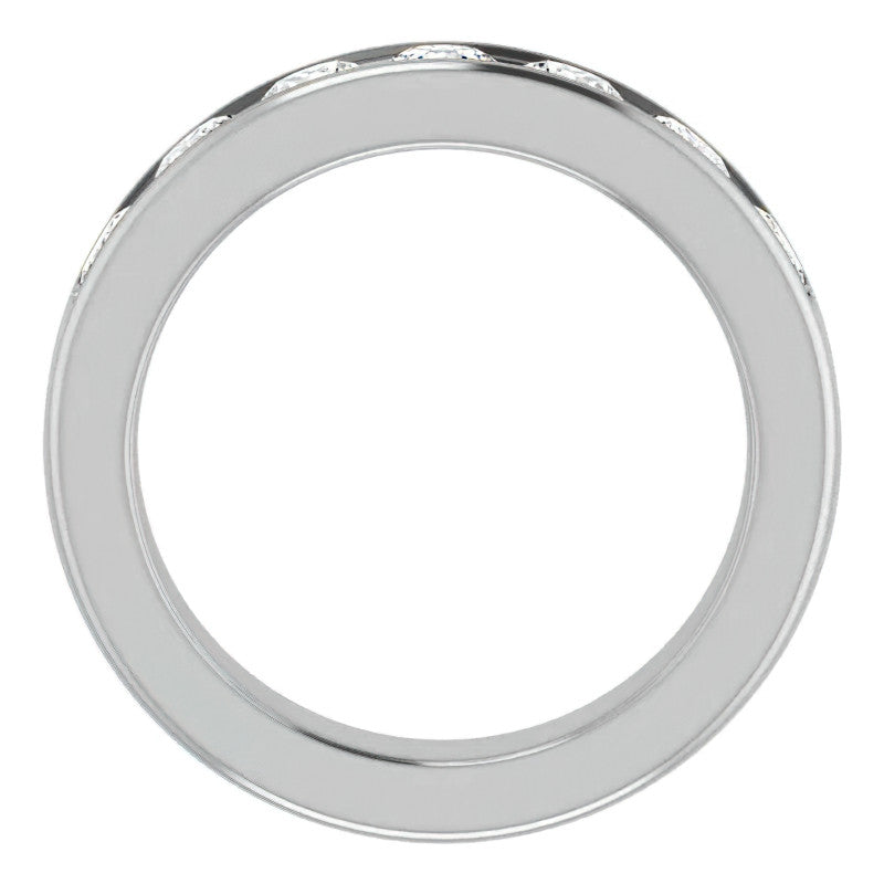 4.5mm/1.65ct Round Channel Set Moissanite Mens Band