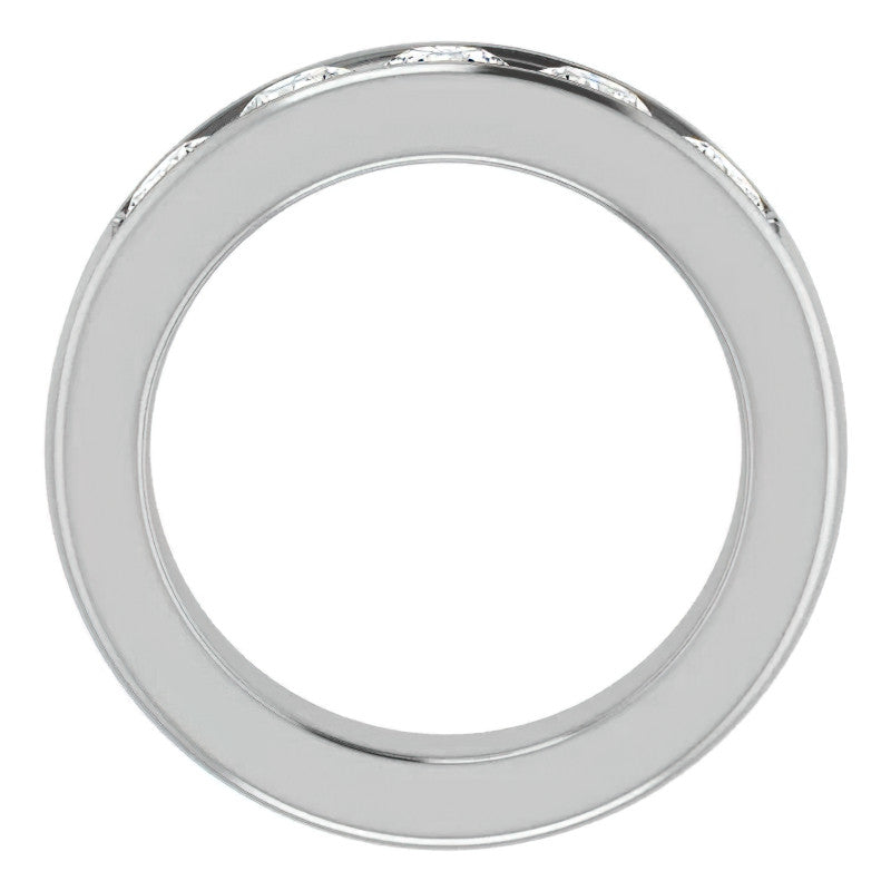 5mm/2.50ct Round Channel Set Moissanite Mens Band