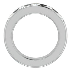 6mm/3.75ct Round Channel Set Moissanite Mens Band