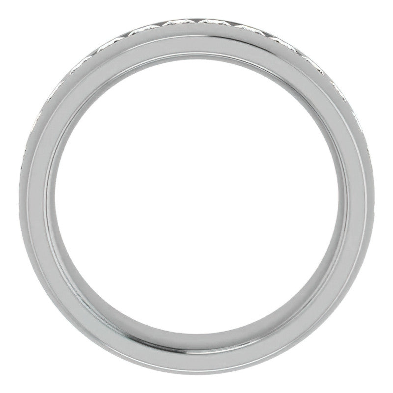2.5mm/1.92ct Princess Set Moissanite Mens Band