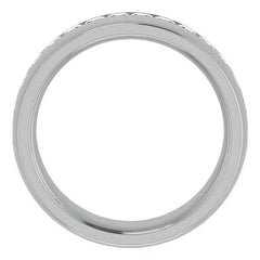 2.5mm/1.92ct Princess Set Moissanite Mens Band