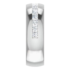 2.5mm/1.92ct Princess Set Moissanite Mens Band