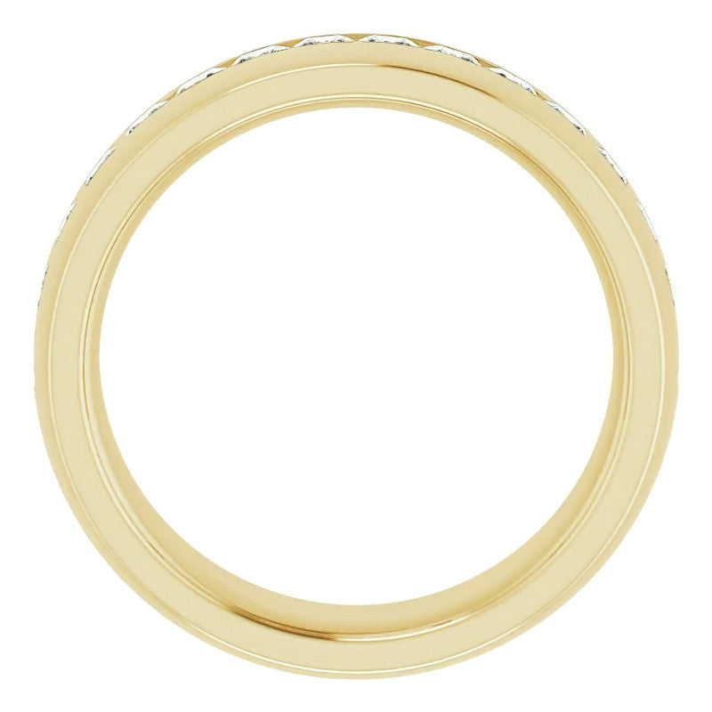 2.5mm/1.92ct Princess Set Moissanite Mens Band