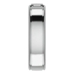 5x3/0.27ct Emerald Bezel Set Moissanite Mens Ring